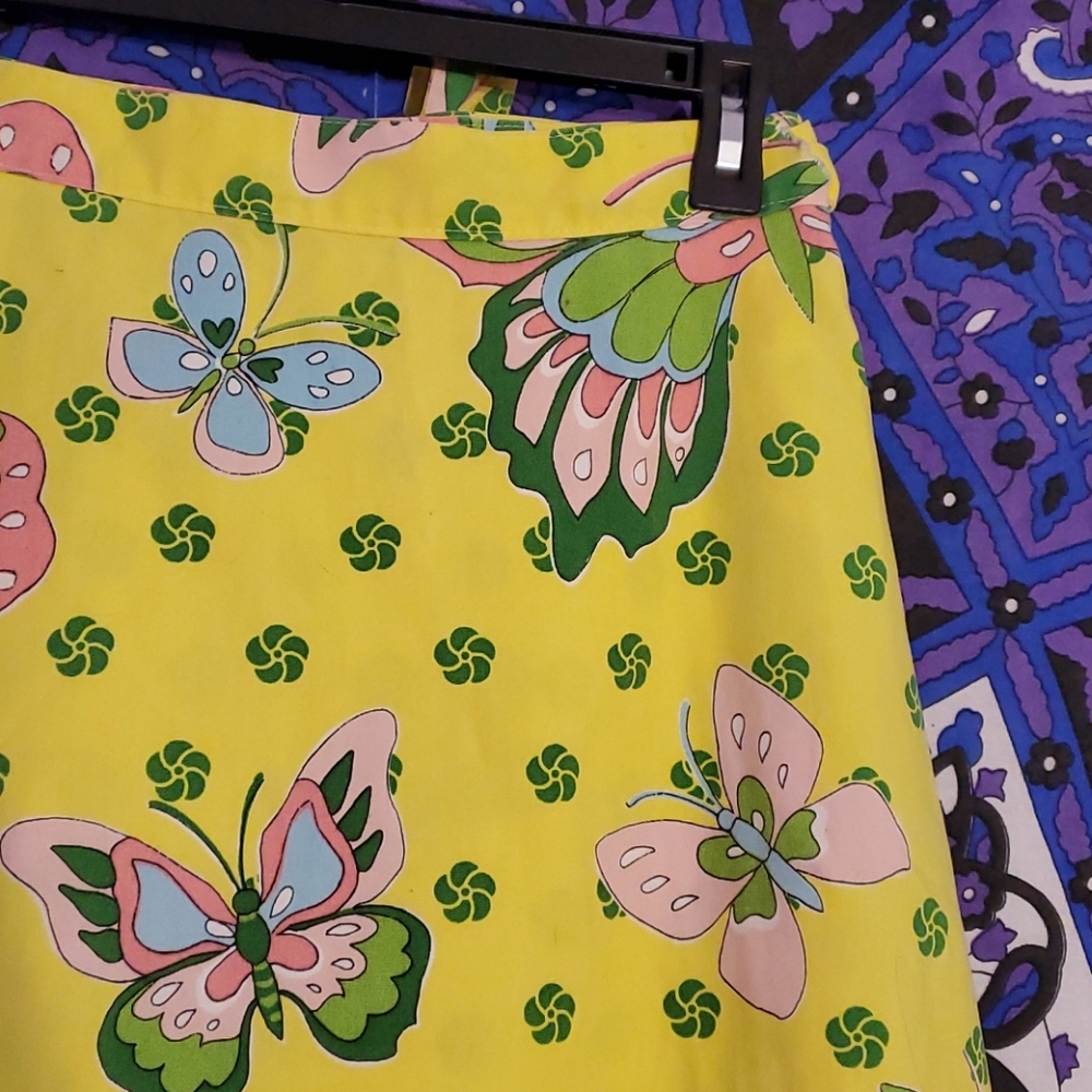 Vintage butterfly wrap skirt - Picture 6 of 14
